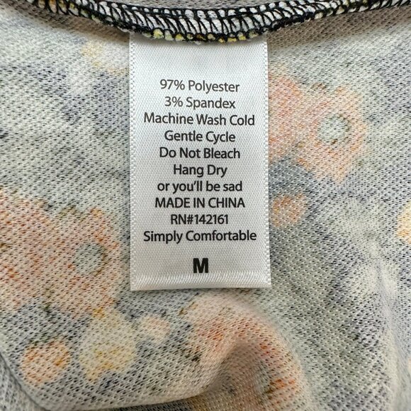 LuLaRoe Cassie Skirt Womens M Black w Orange Yellow Green Florals NWT - Picture 5 of 9